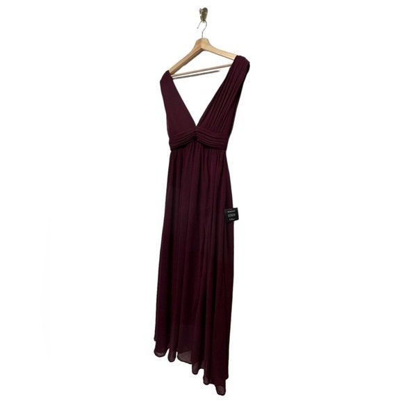 NWT LULUS Heavenly Hues Burgundy Maxi Dress - Picture 10 of 17